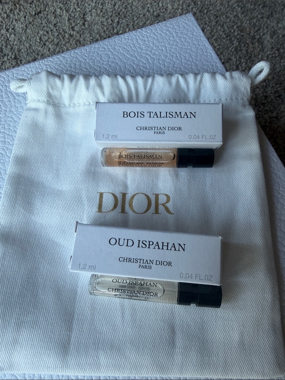 Christian Dior Bois Talisman & Oud Ispahan Sample Set New
